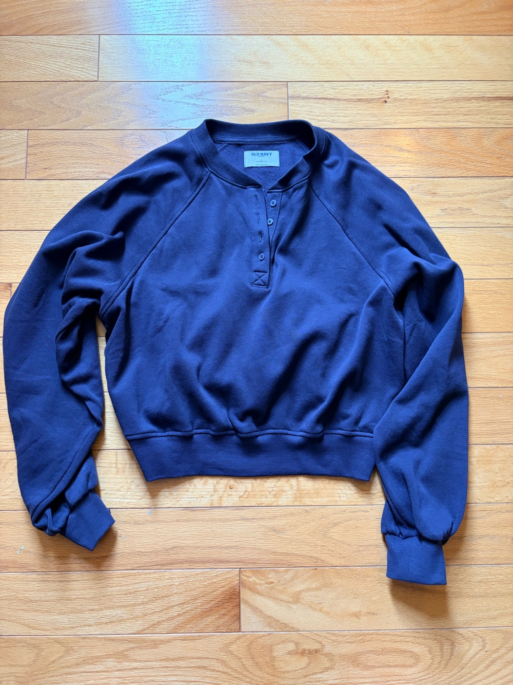 SoComfy Oversized Button-Front Sweatshirt